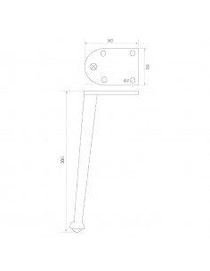 FURNITURE LEG KM213 2