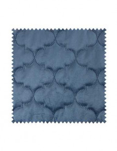 SAMPLE MAGIC VELVET 2204 Atlantic blue with U9 pattern, oat 100, ultrasonic quilting