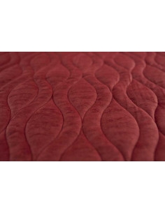 MAGIC VELVET 2231 red with P102 pattern, oat 100, thread quilting