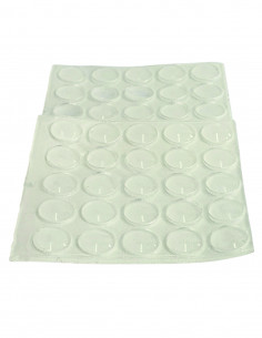 Self-adhesive silicone bumpers fi 8mm transparent op. 50 pcs KM395