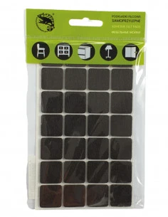 Self-adhesive felt pads square 20x20mm brown op. 28 pcs KM320 2