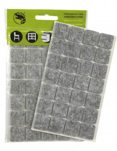 Self-adhesive felt pads square 20x20mm gray op. 28 pcs KM321