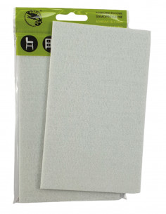 Self-adhesive felt pads rectangle 100x165mm white op. 1 pc KM340
