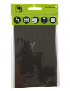 Self-adhesive felt pads rectangle 100x165mm brown op. 1 pcs KM341 2