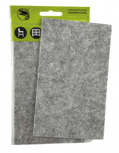 Self-adhesive felt pads rectangle 100x165mm gray op. 1 pcs KM343