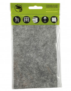 Self-adhesive felt pads rectangle 100x165mm gray op. 1 pcs KM343 2