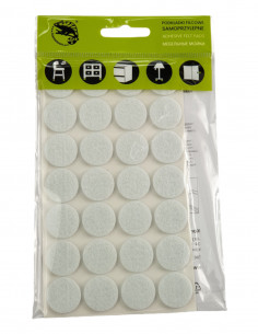 Self-adhesive felt pads circle fi 20mm white op. 28 pcs KM305 2