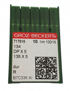GROZ-BECKERT 134 R/DPX5/135X5 100/16 needle op. 10 pcs. KM6010