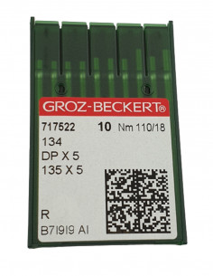 GROZ-BECKERT 134 R/DPX5/135X5 110/18 needle op. 10 pcs. KM6011