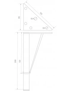 FURNITURE LEG KM231 2