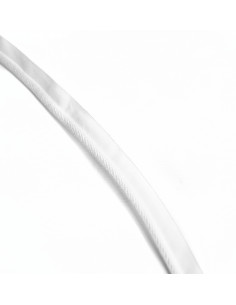 Decorative cord 5mm with ribbon matte white KM16100