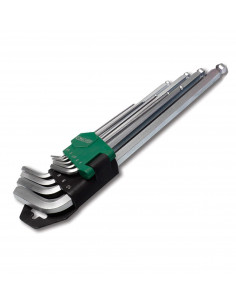 Hexagonal wrenches 1.5-2-2.5-3-4-5-6-8-10mm S-48366 Long ball-pointed Allen wrenches