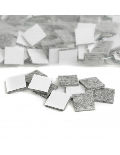 Self-adhesive felt pads square 20x20mm gray op. 1000 pcs KM5321 2