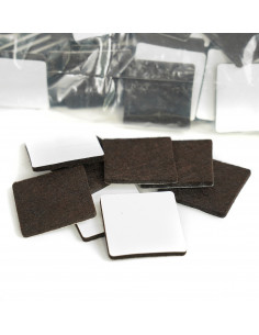 Self-adhesive felt pads square 38x38mm brown op. 500 pcs KM5335 2