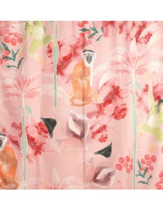 Fabric No.09 DECOR ( COLOURED MACKAGES ON A RED BACKGROUND )
