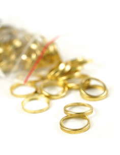 GOLD BOTTOM (decorative circle) FOR TAPERED BUTTON 22.0 mm (type 36), op.100 pcs, KM4621