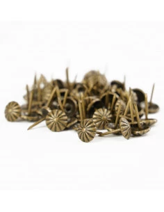 PIN 11.3 MM BRASS FLOWER OP. 75 PCS. KP4082 2