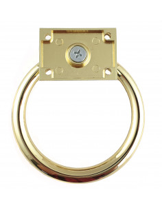 Metalowa kołatka meblowa złoto ring KM4211 2