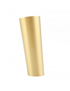 Brass end for wooden leg, slant cap H80, KM111 2