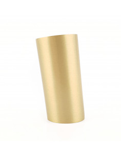 Brass end for wooden leg, slant cap H50, KM101 2