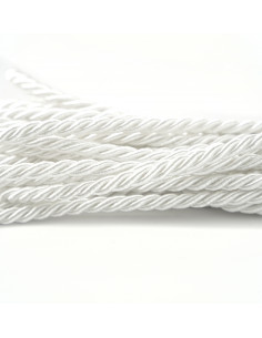 Decorative cord 6 mm white KM12100