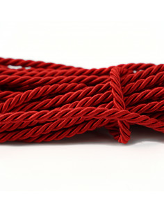 Decorative cord 6 mm red KM12107