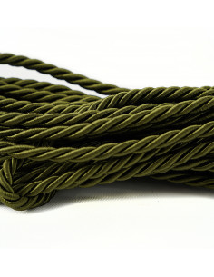 Decorative cord 6 mm green KM12110