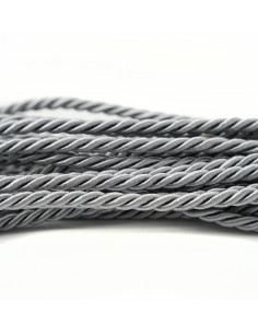 Decorative cord 6 mm steel-gray KM12115
