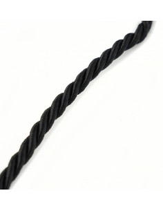 Decorative cord 6 mm black KM12116 2