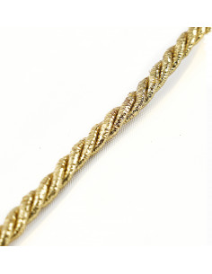 Decorative cord 6 mm glitter gold KM12118 2