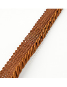 Decorative cord with piping 6 mm brown KM12206 2
