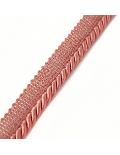 Decorative cord with piping 6 mm powder pink KM12209 2