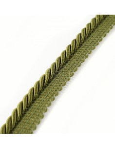 Decorative cord with piping 6 mm green KM12210 2