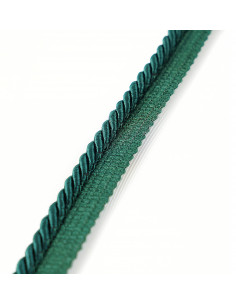 Decorative cord with piping 6 mm bottle green KM12211 2