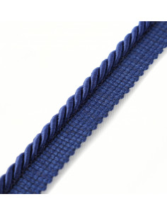 Decorative cord with piping 6 mm navy blue KM12213 2