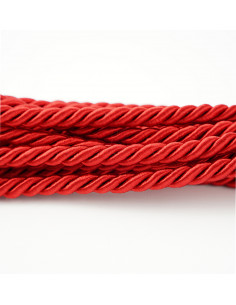 Decorative cord 8 mm red KM12307