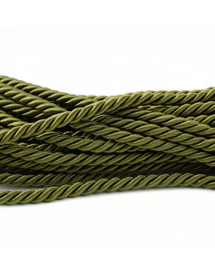 Decorative cord 8 mm green KM12310