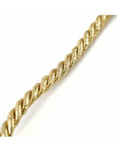 Decorative cord 8 mm glitter gold KM12318 2