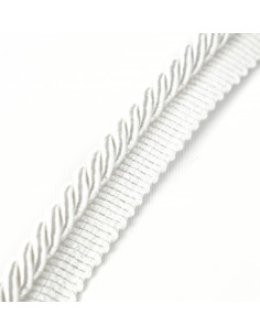 Decorative cord with piping 8 mm white KM12400 2