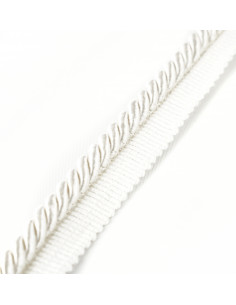 Decorative cord with piping 8 mm ecru KM12401 2