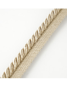 Decorative cord with piping 8 mm beige KM12403 2