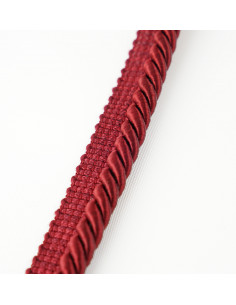 Decorative cord with piping 8 mm maroon KM12408 2