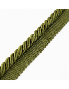 Decorative cord with piping 8 mm green KM12410 2