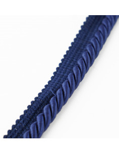 Decorative cord with piping 8 mm navy blue KM12413 2