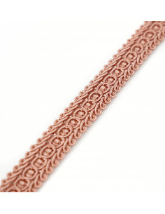 Decorative ribbon 15 mm wide powder pink KM12509
