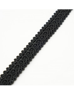 Decorative tape width 15 mm black KM12516