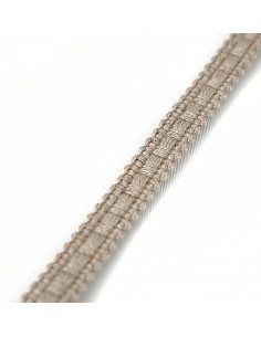 Decorative tape matte 12 mm wide gray-beige KM13120