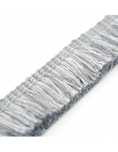 Tassels on tape matte 33 mm wide steel gray KM13415 2
