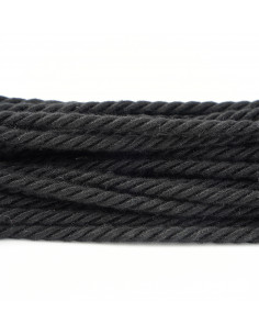 Decorative cord matte 6 mm black KM13516