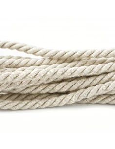 Decorative cord matte 8 mm cream and beige melange KM13700